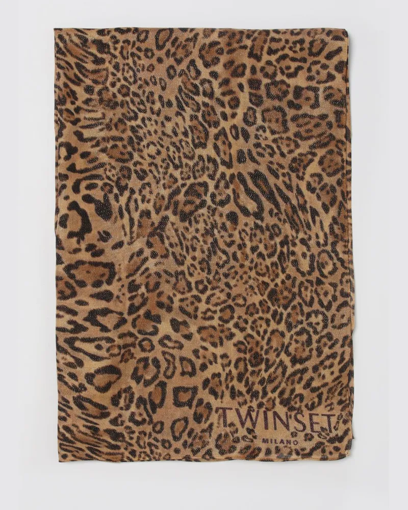 Twin-Set Seidentuch damen Kaffee