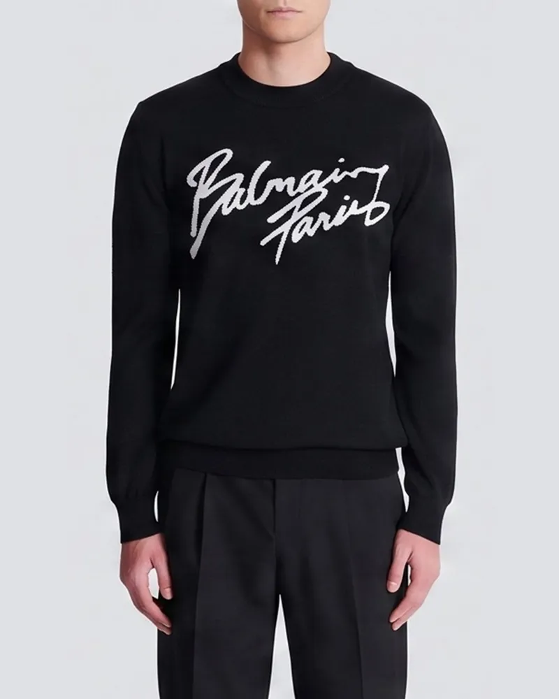 Balmain Pullover herren Schwarz