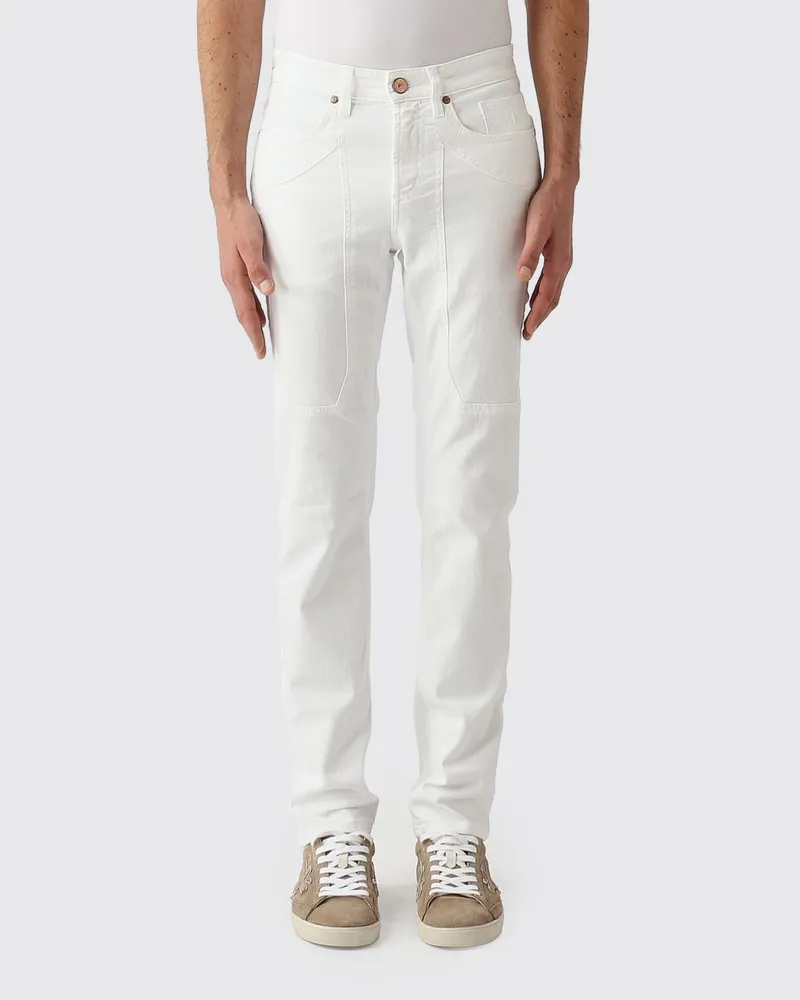Jeckerson Slim Fit Stretch-Jeans aus Denim Weiß