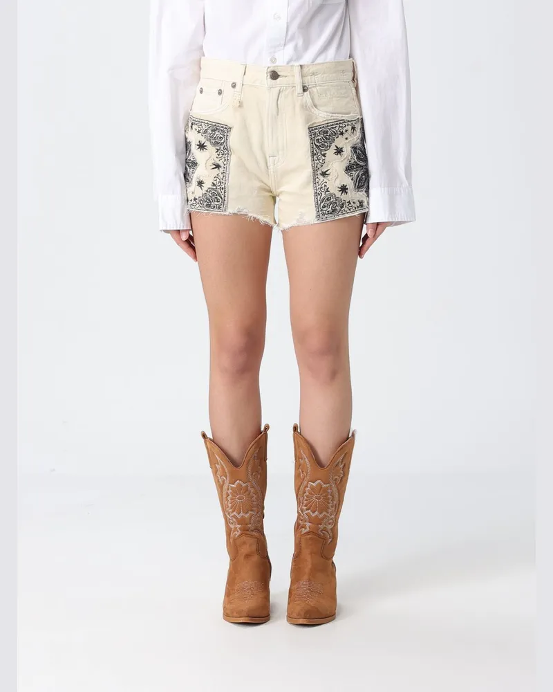 R13 Shorts damen Beige