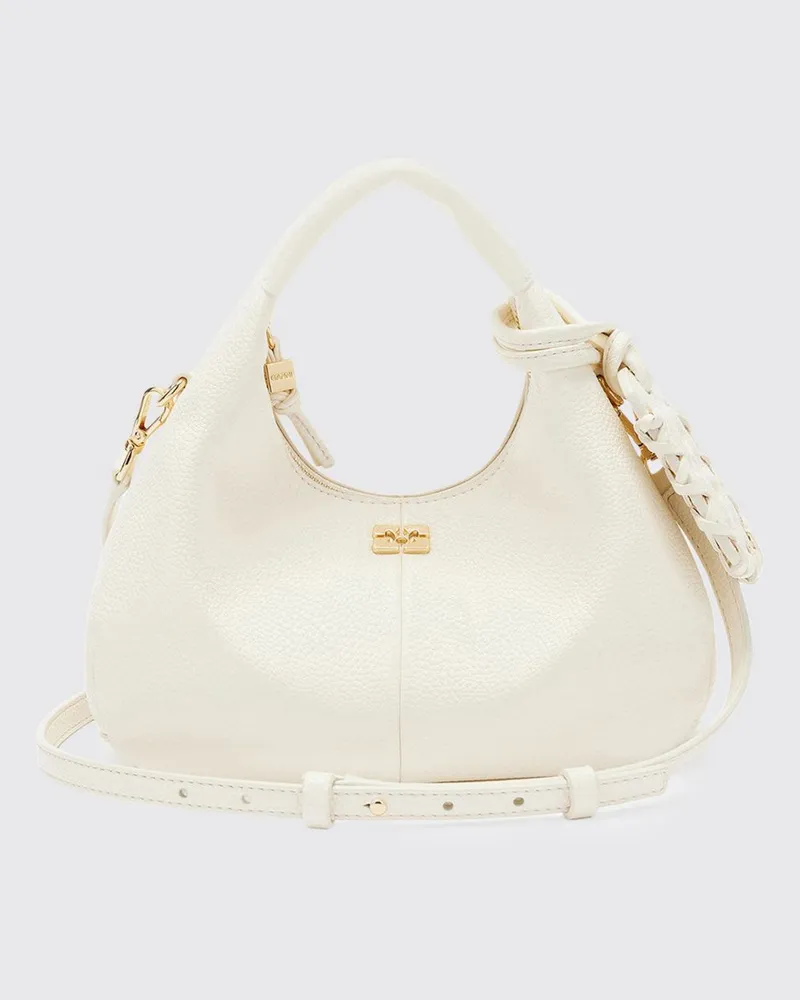 Ganni Schultertasche damen Weiß