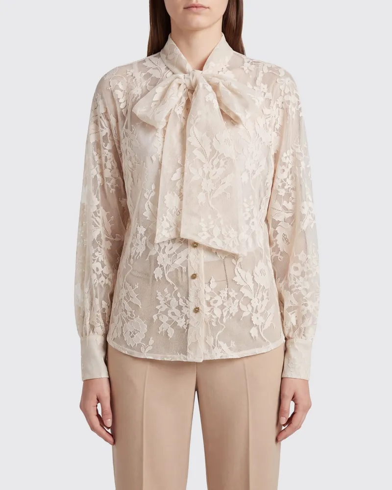 Zimmermann Valiant Schluppenbluse aus Spitze Nude