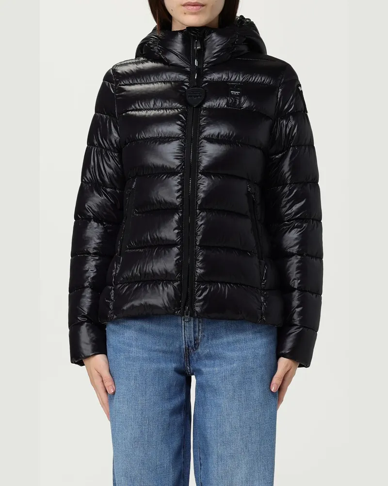 Blauer Jacke damen Schwarz