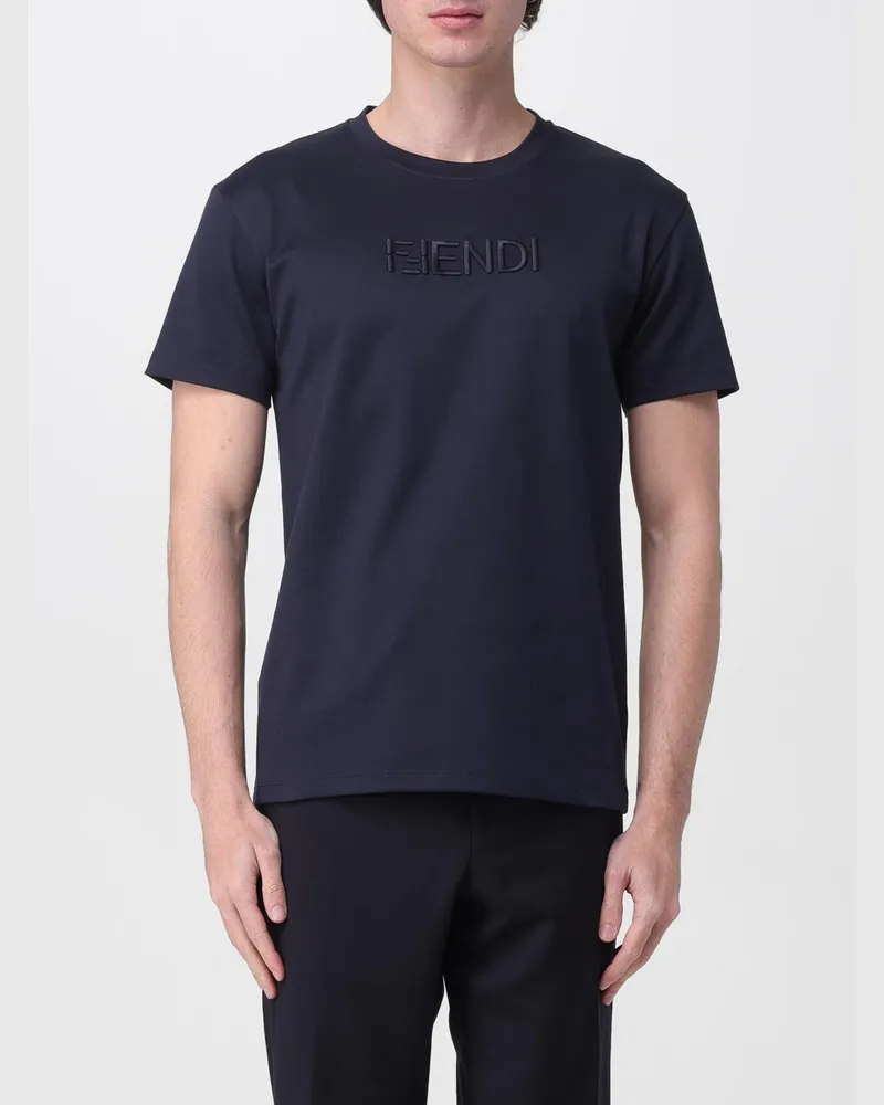 Fendi T-shirt herren Blau