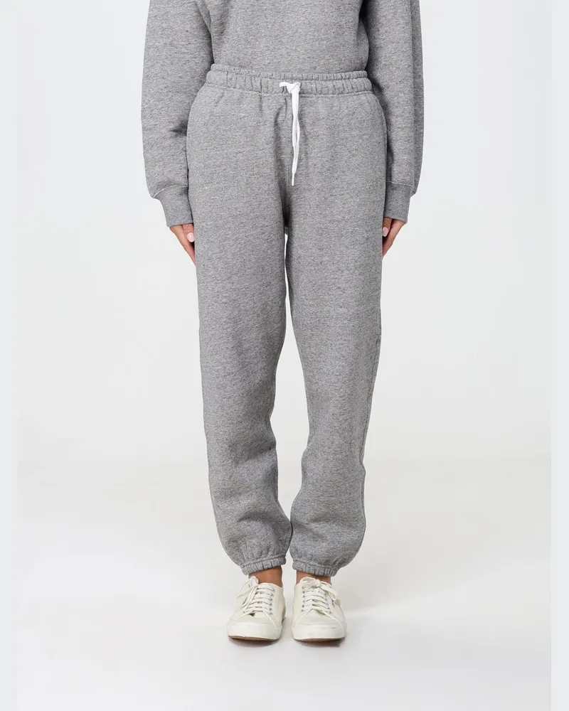 Ralph Lauren Jogginghose aus Baumwolle mit geradem Bein und Logo Grau