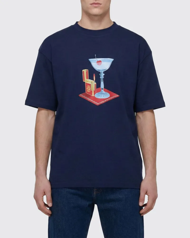 Drôle de Monsieur T-shirt herren Blau