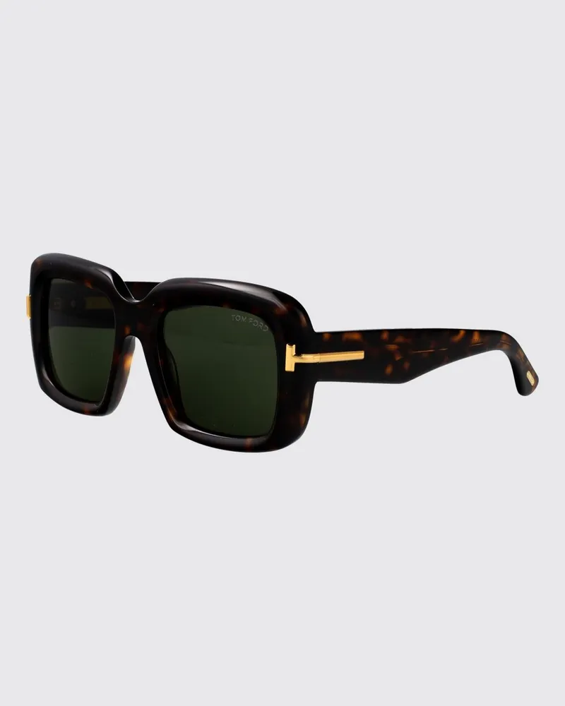 Tom Ford Cat-Eye-Sonnenbrille aus Acetat mit Schildpattmuster und Logo-Detail Bunt