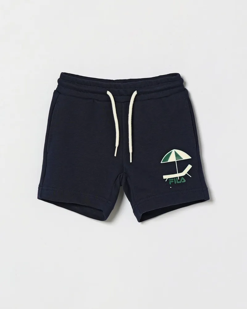 Fila Jersey-Jogging-Shorts für Jungen mit Kordelzug und Logo Blau