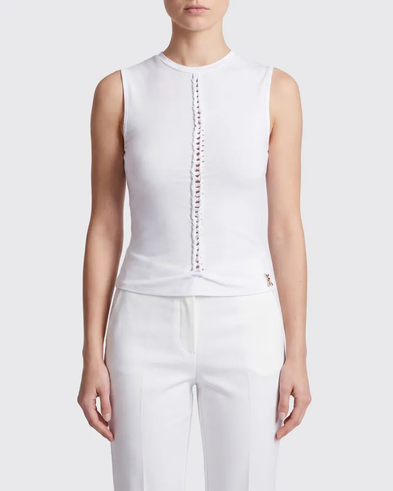 Patrizia Pepe Modal-Top Weiß