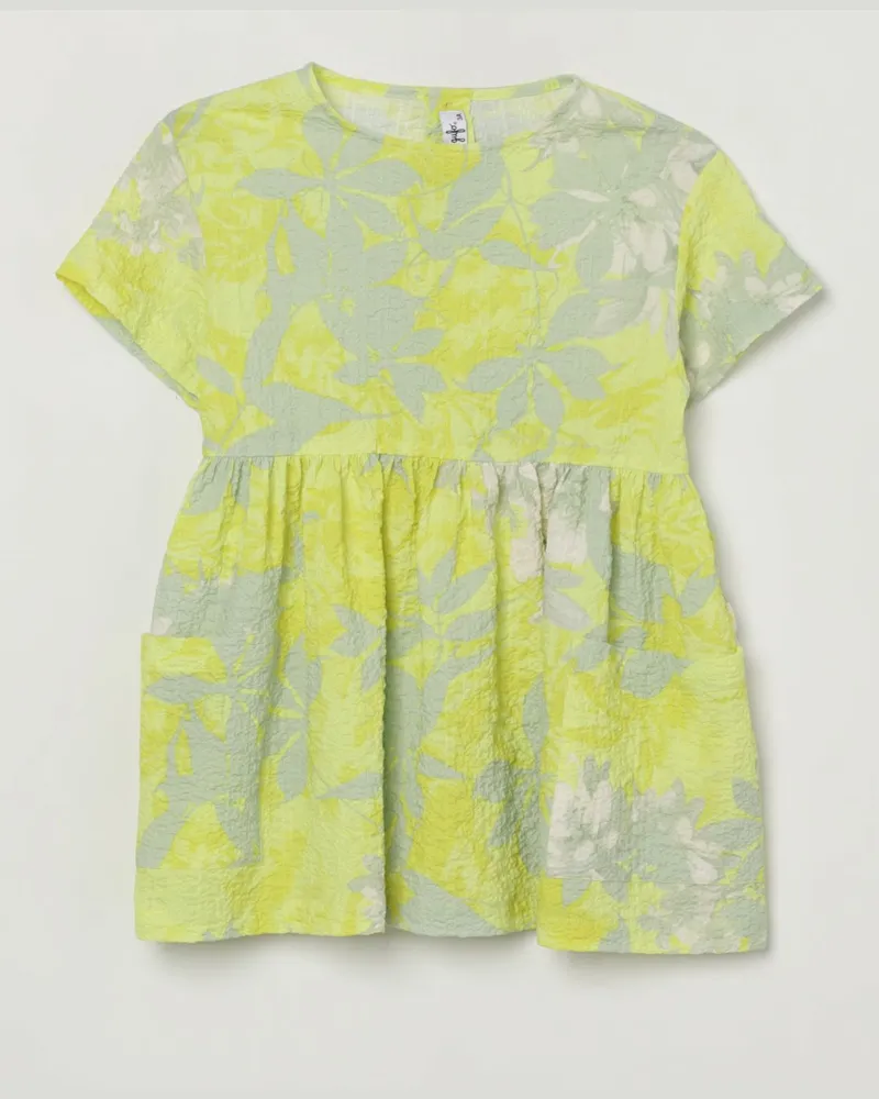 Il Gufo Kleid kinder Limette