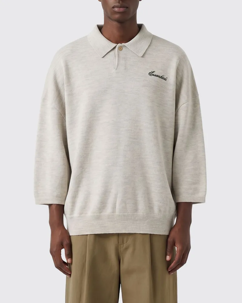 Fear of God Langarm-Polohemd aus Baumwolle in Relaxed Fit Weiß