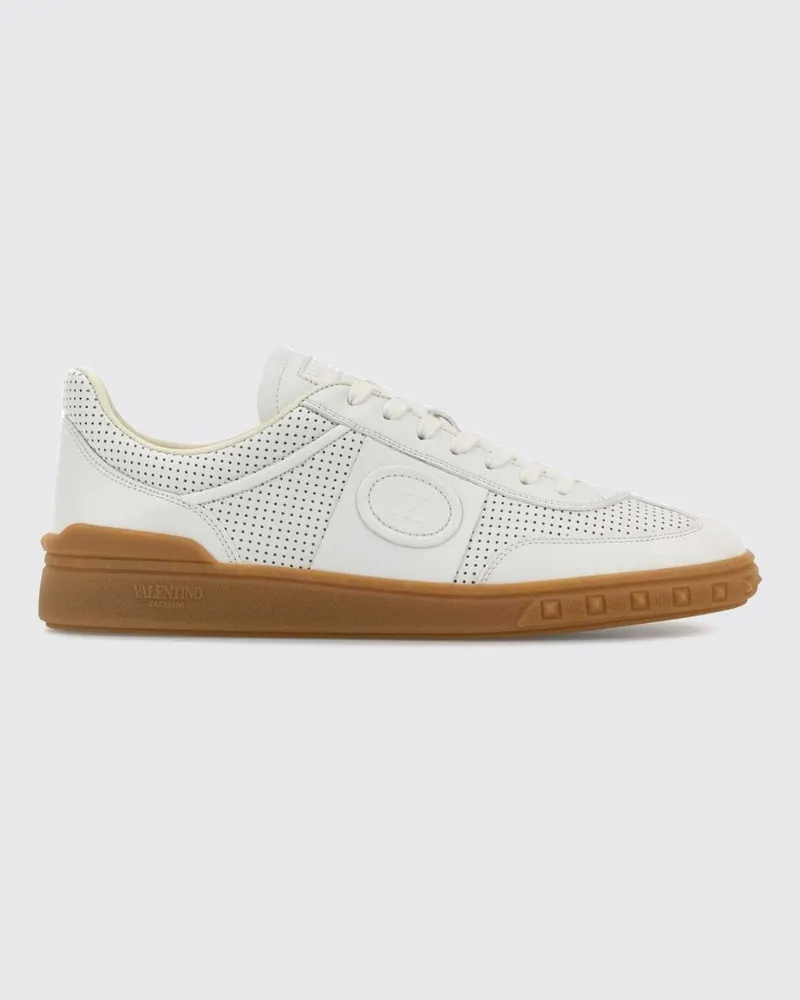 Valentino Garavani Perforierte Nappa-Sneakers Upvillage mit VLogo Signature Weiß