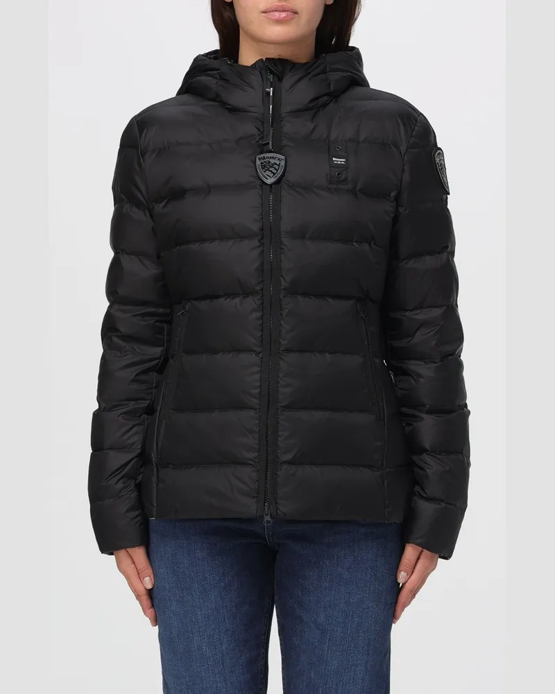 Blauer Jacke damen Schwarz