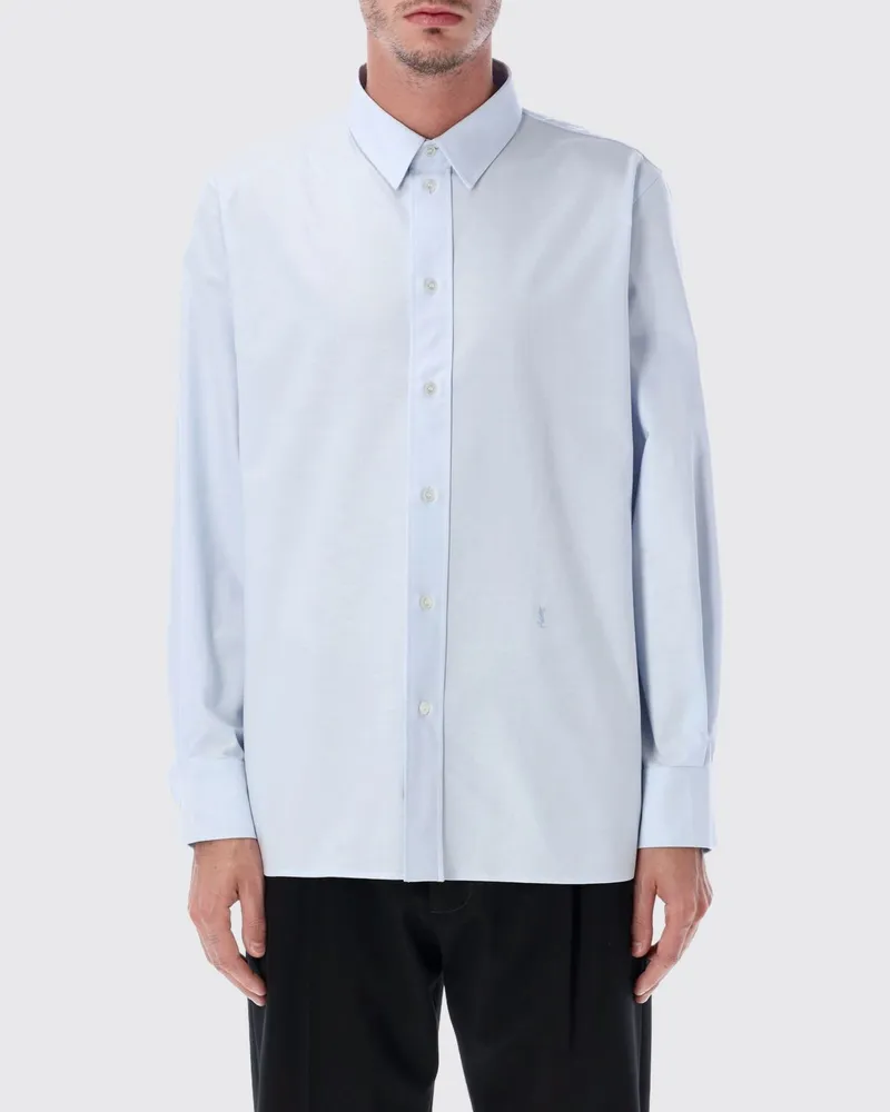 Saint Laurent T-shirt herren Hellblau