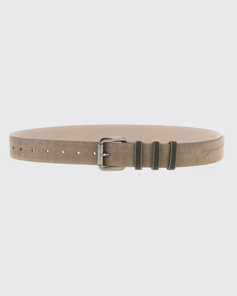 Brunello Cucinelli Grtel damen Grau