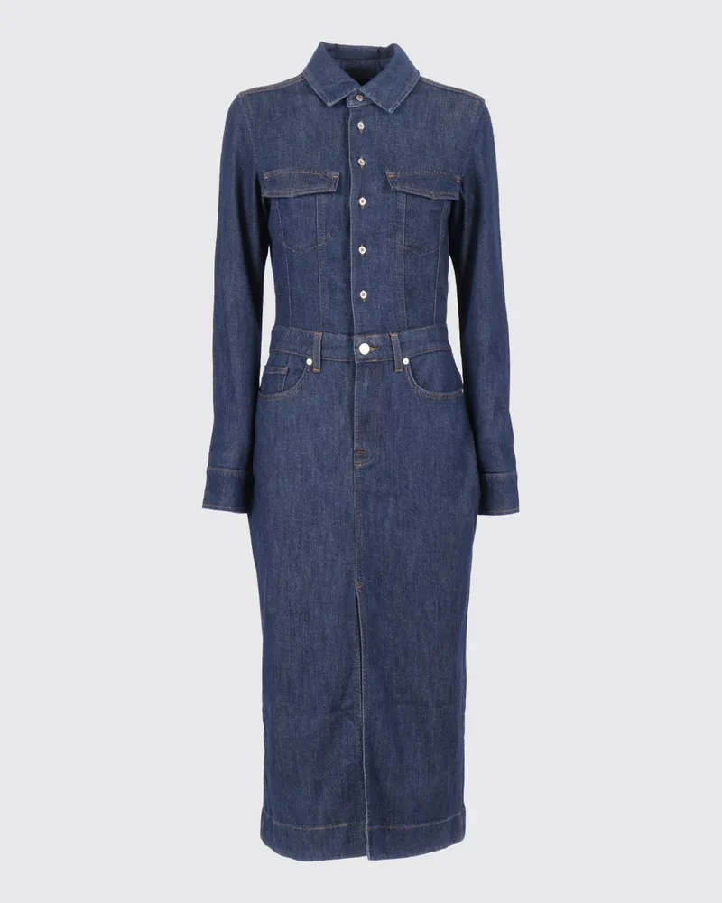 7 for all mankind Kleid damen Blau
