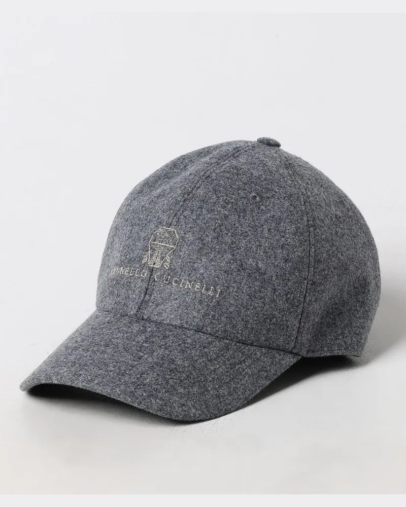 Brunello Cucinelli Hut herren Grau