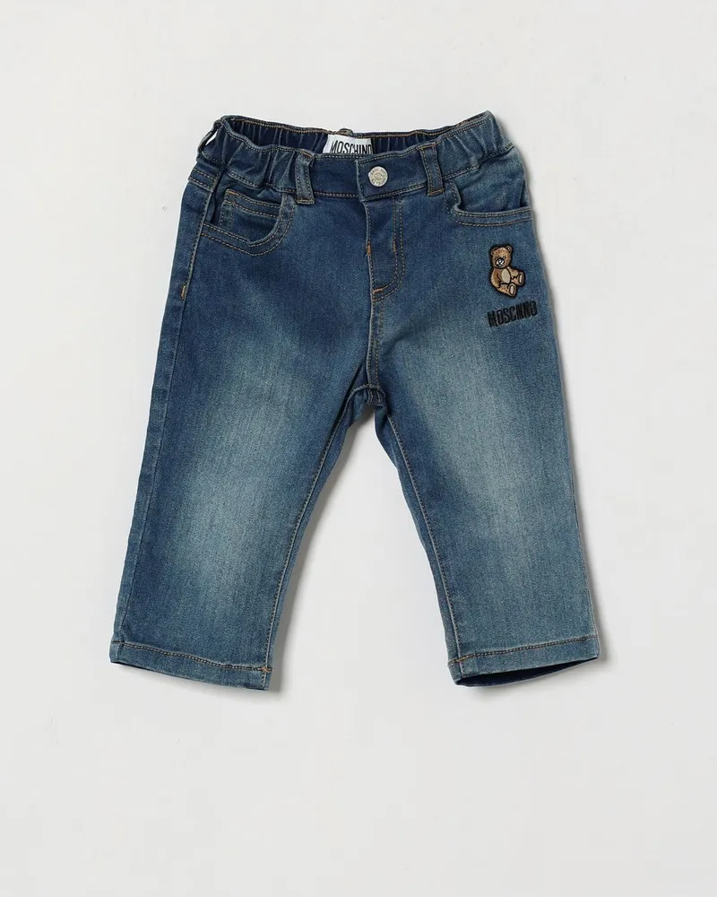 Moschino Slim-Fit Jeans mit Teddy-Bear-Print von für Jungen aus Denim Denim