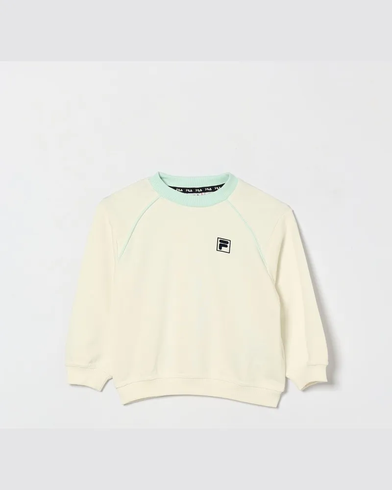 Fila Pratolino Baumwoll-Sweatshirt für Jungen mit Rundhalsausschnitt und Logo Yellow