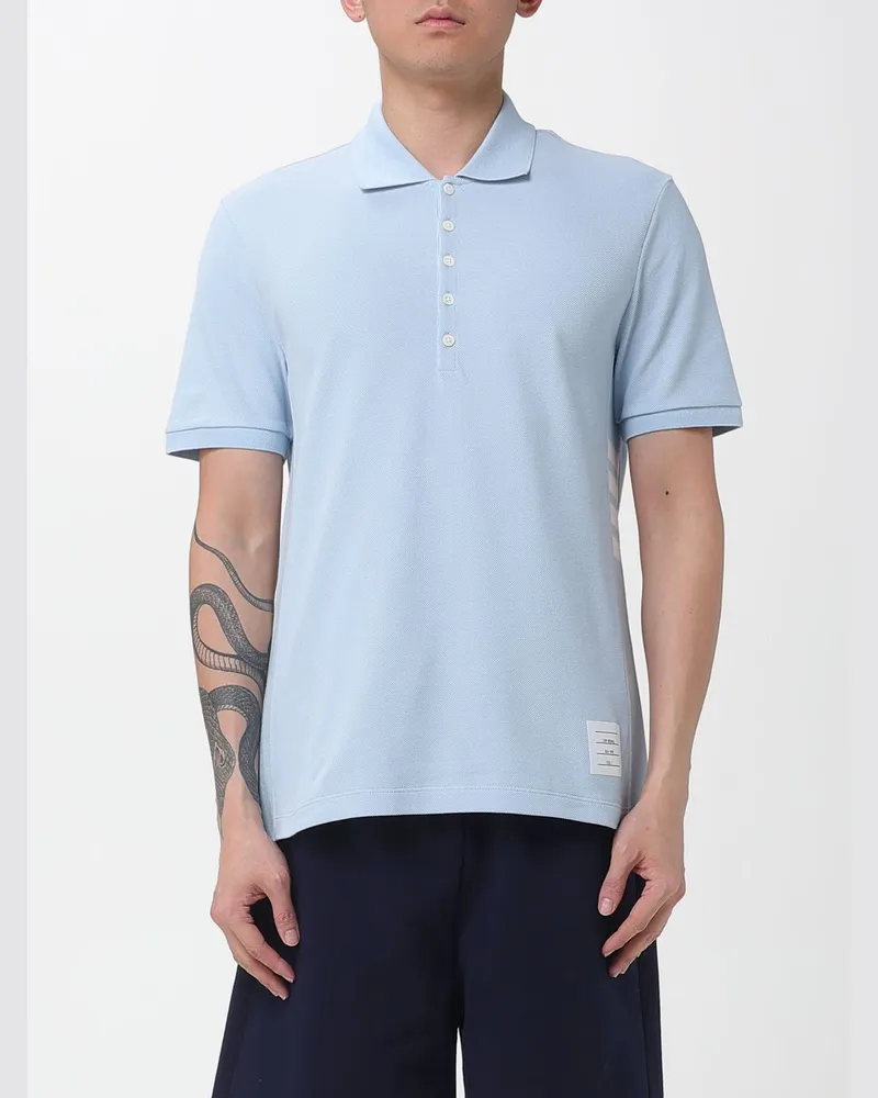 Thom Browne Polo herren Hellblau