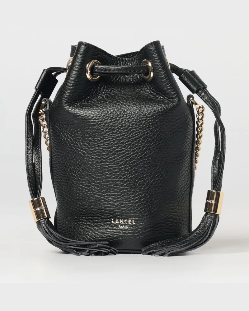 Lancel Premiere Flirt Tasche aus genarbtem Leder Schwarz