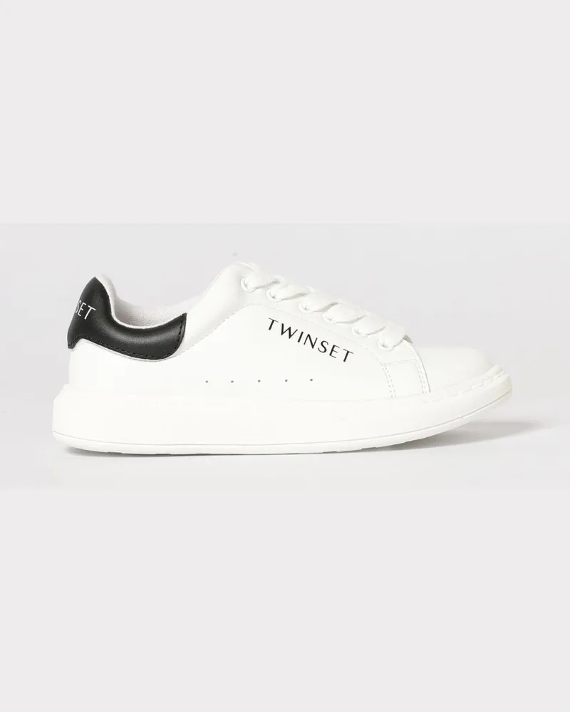 Twin-Set Sneakers aus Kunstleder Weiß