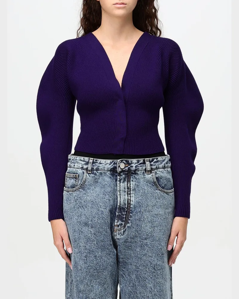 Alaïa Strickjacke damen Violett
