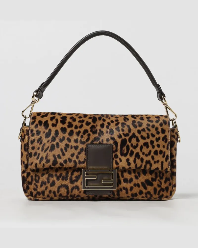 Fendi Schultertasche damen Tabak