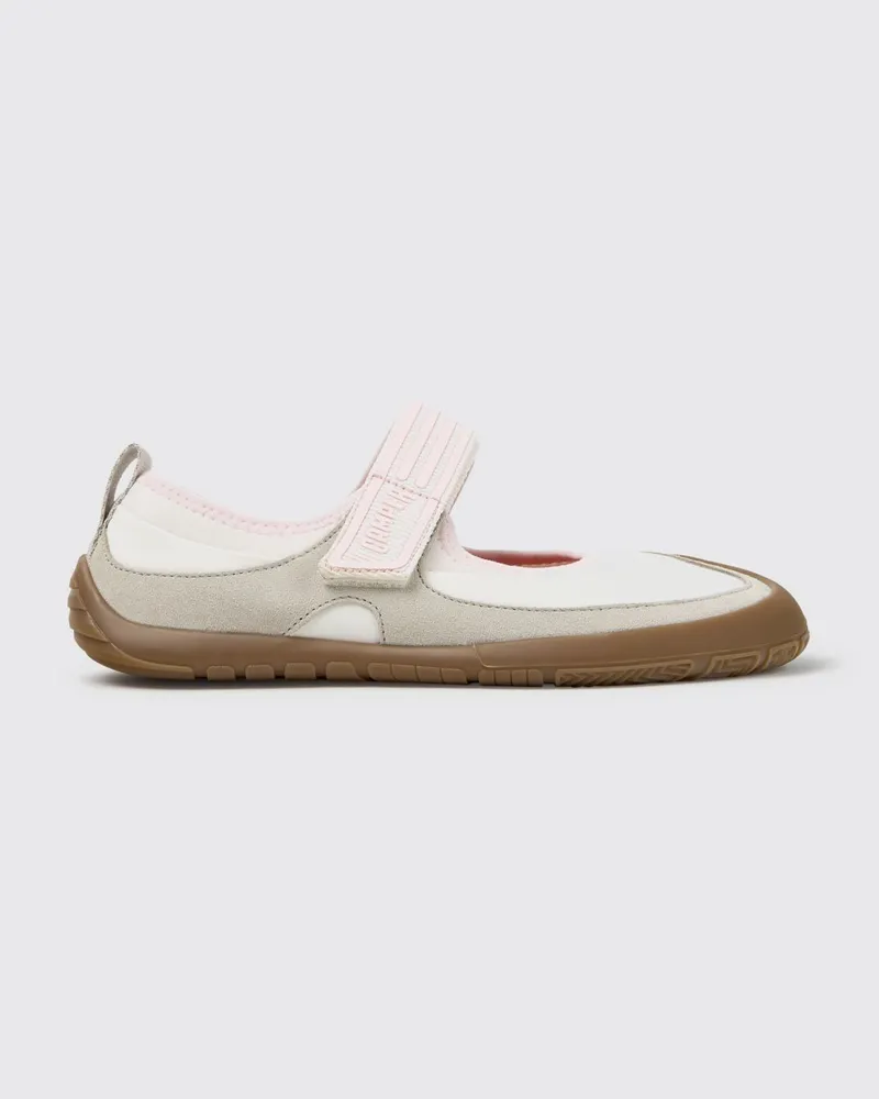 Camper Zweifarbige Peu Path+ Mary Janes aus Leder und recyceltem PET mit Klettverschluss Bunt