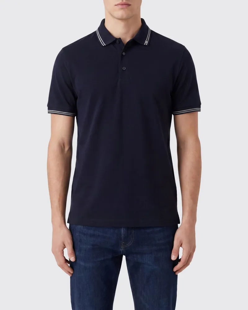 Emporio Armani Baumwoll-Polohemd Navy