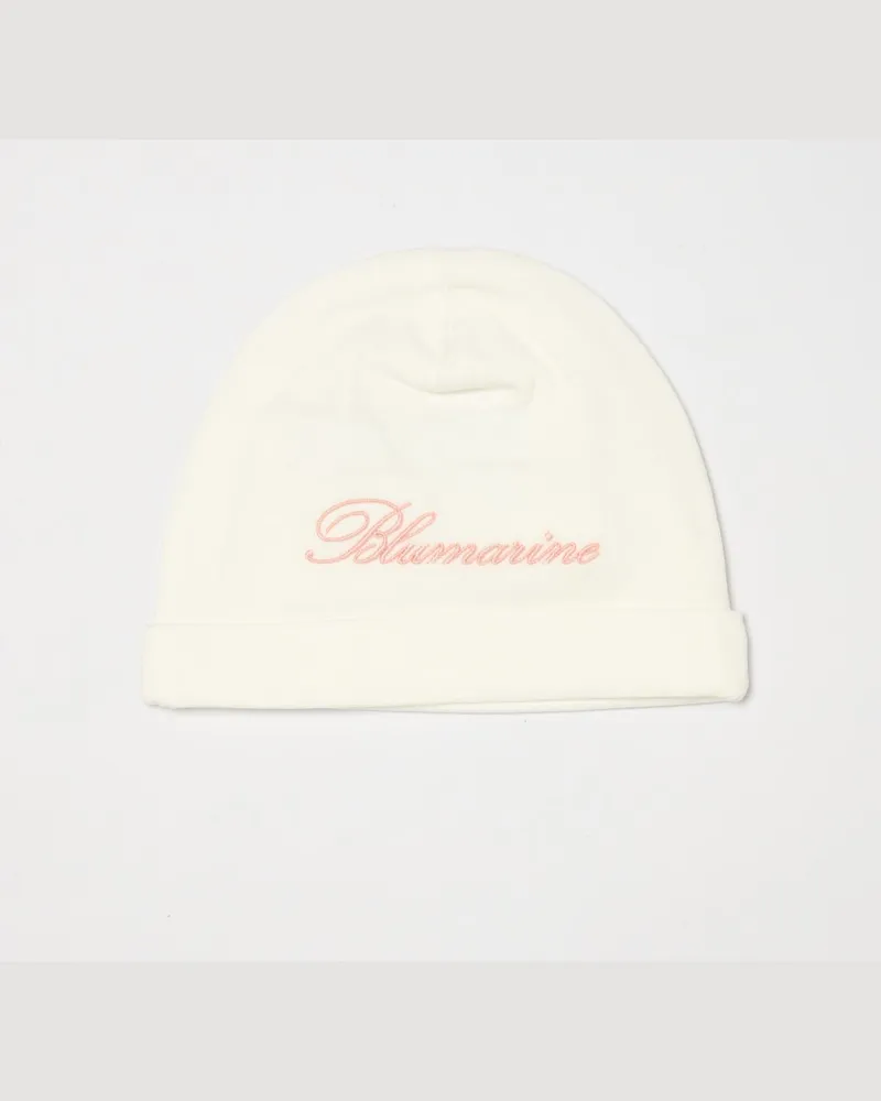 Blumarine Baumwollmütze mit gesticktem Logo Pink