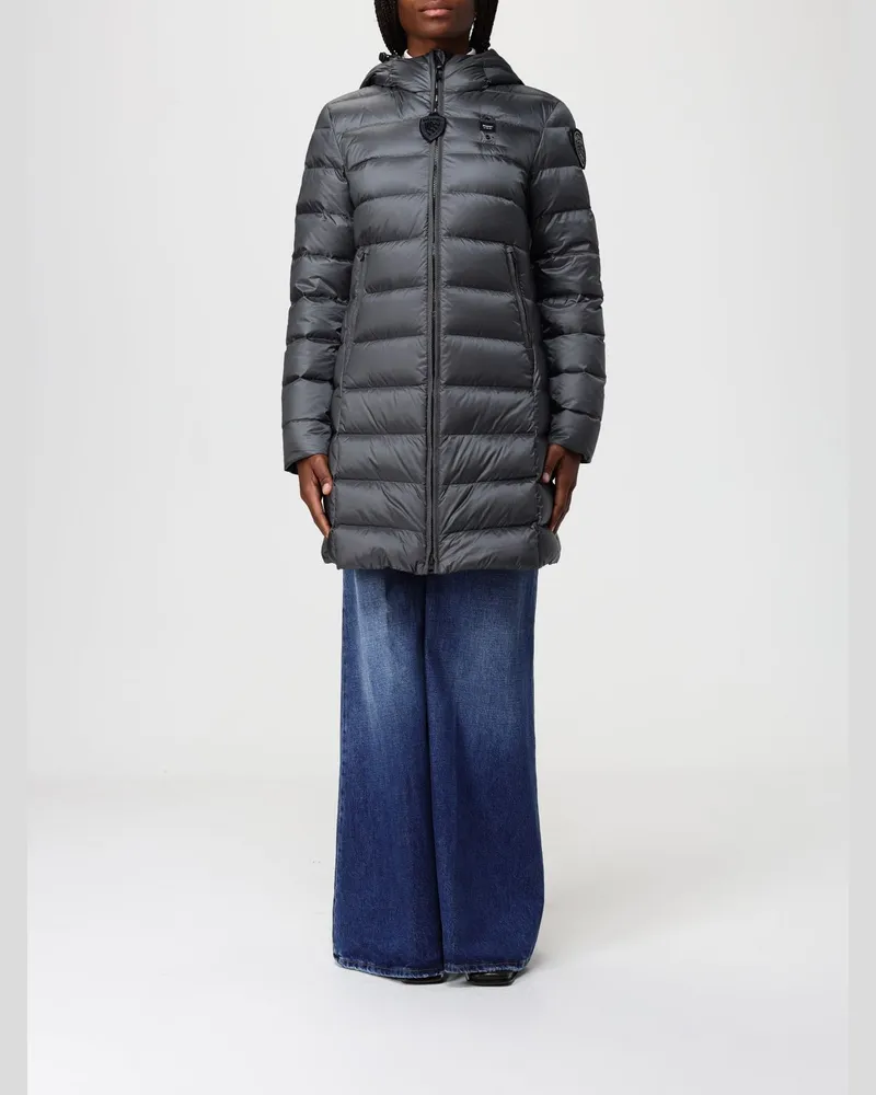 Blauer Jacke damen Grau