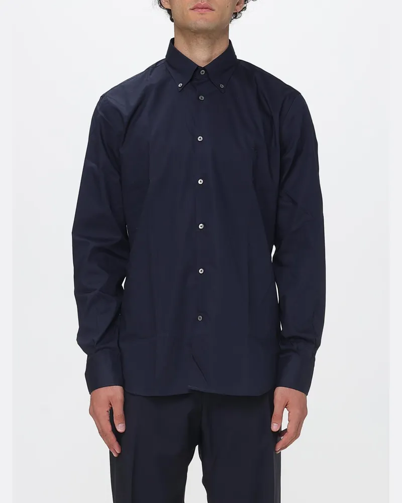 Brooksfield Lässiges Hemd aus Baumwollpopeline mit Button-Down-Kragen Navy