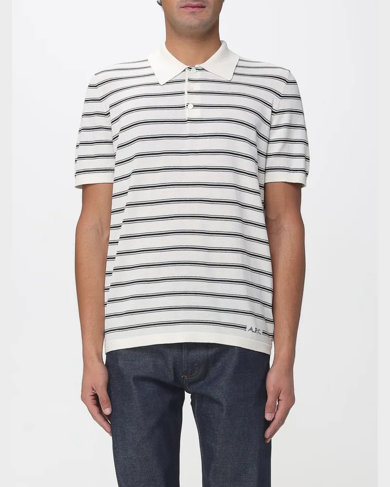 A.P.C. Polo herren Ecru