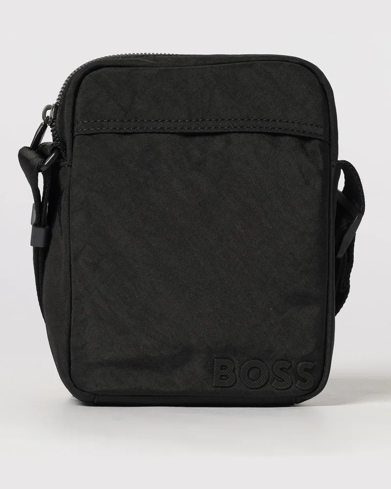 HUGO BOSS Nylon-Umhängetasche Schwarz