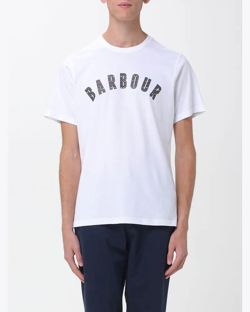 Barbour T-shirt herren Weiß