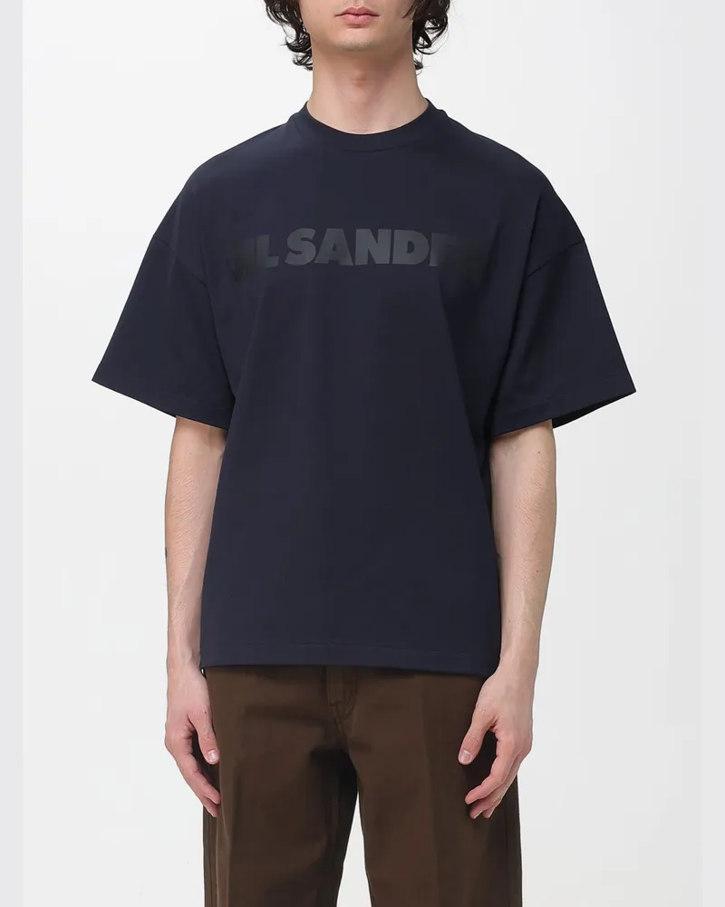 Jil Sander T-shirt herren Blau