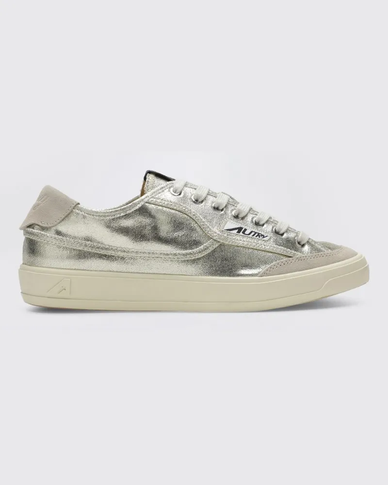 AUTRY Windscape Sneakers aus laminiertem Leder Platinum