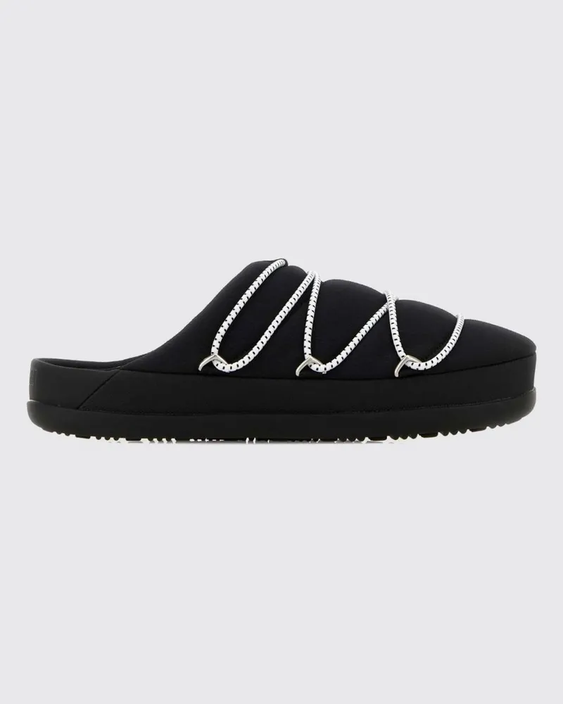 Moon Boot Vegane Mules aus Polyester mit Gurtbändern Schwarz