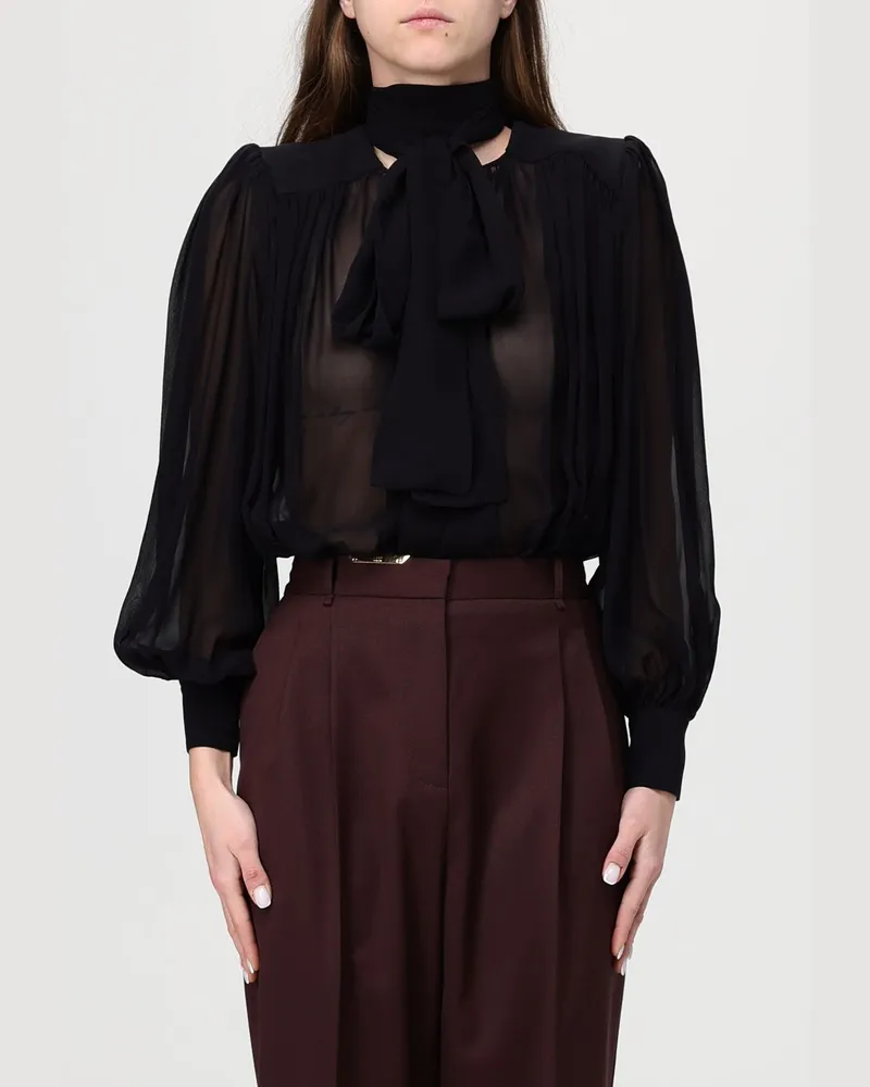Elisabetta Franchi Hemdbluse damen Schwarz