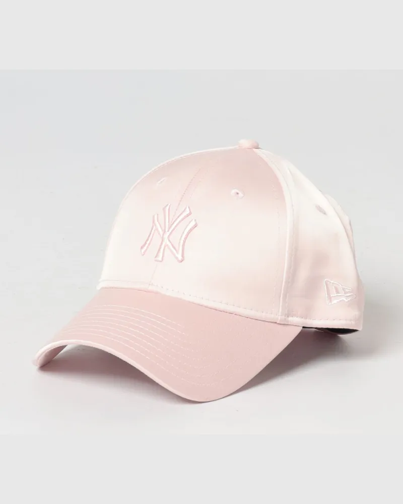 New Era 9Forty NY Yankees Satinkappe mit gesticktem Logo Puder