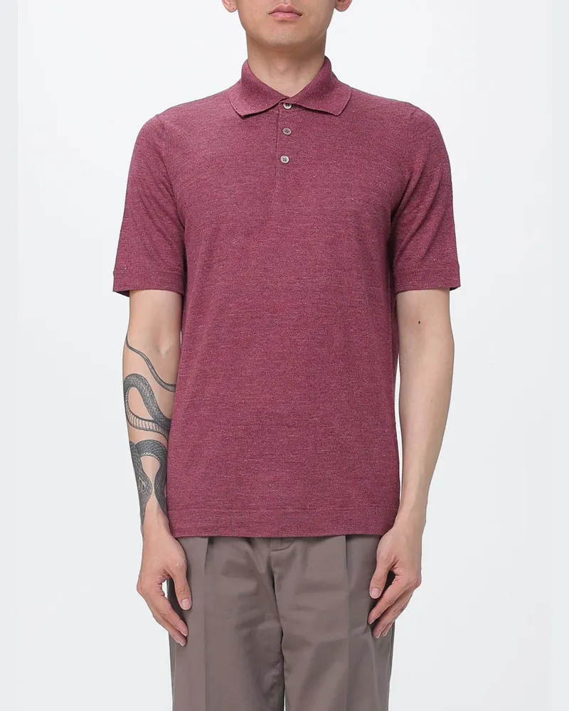 Brunello Cucinelli Polo herren Korall