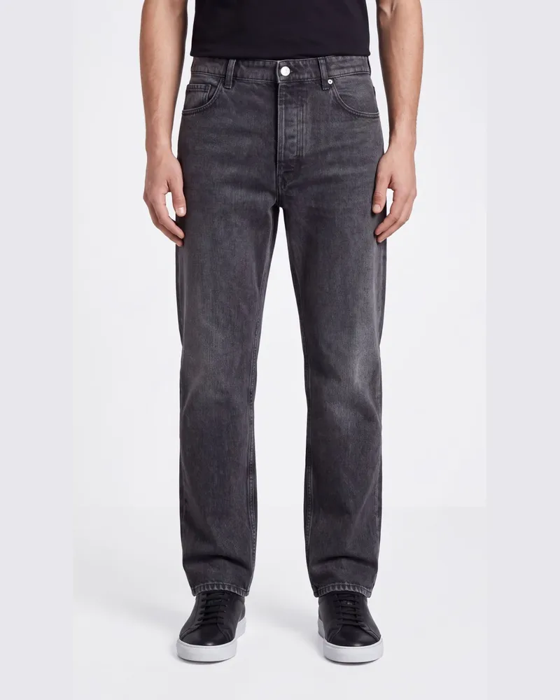 Marni Straight-Leg Jeans mit mittlerer Leibhöhe aus Baumwolldenim Schwarz