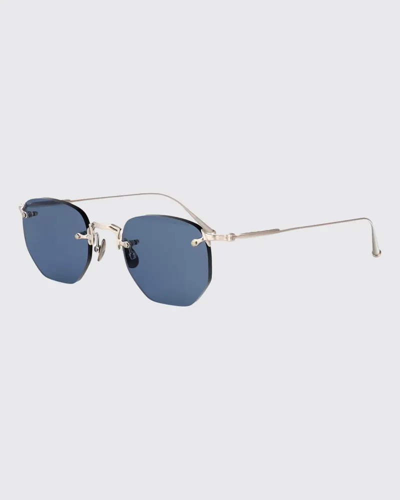 MATSUDA Piloten-Sonnenbrille aus silbernem Metall mit rechteckigem Gestell Silber