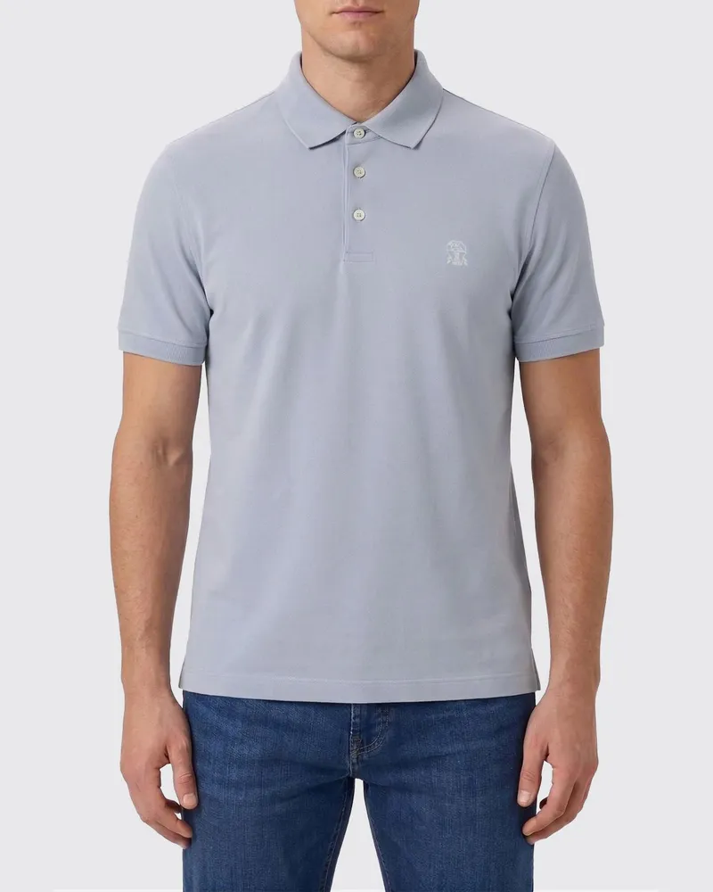 Brunello Cucinelli T-shirt herren Hellblau