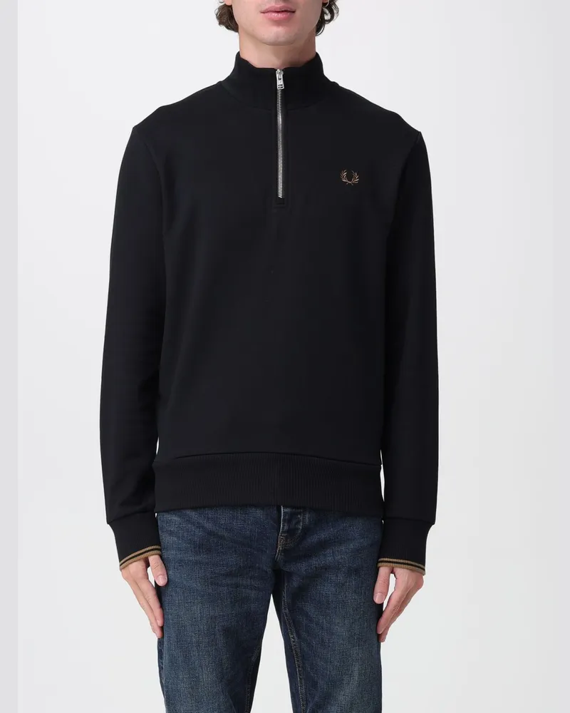 Fred Perry Sweatshirt herren Schwarz