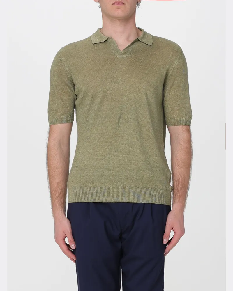 120% Lino T-shirt herren Grün