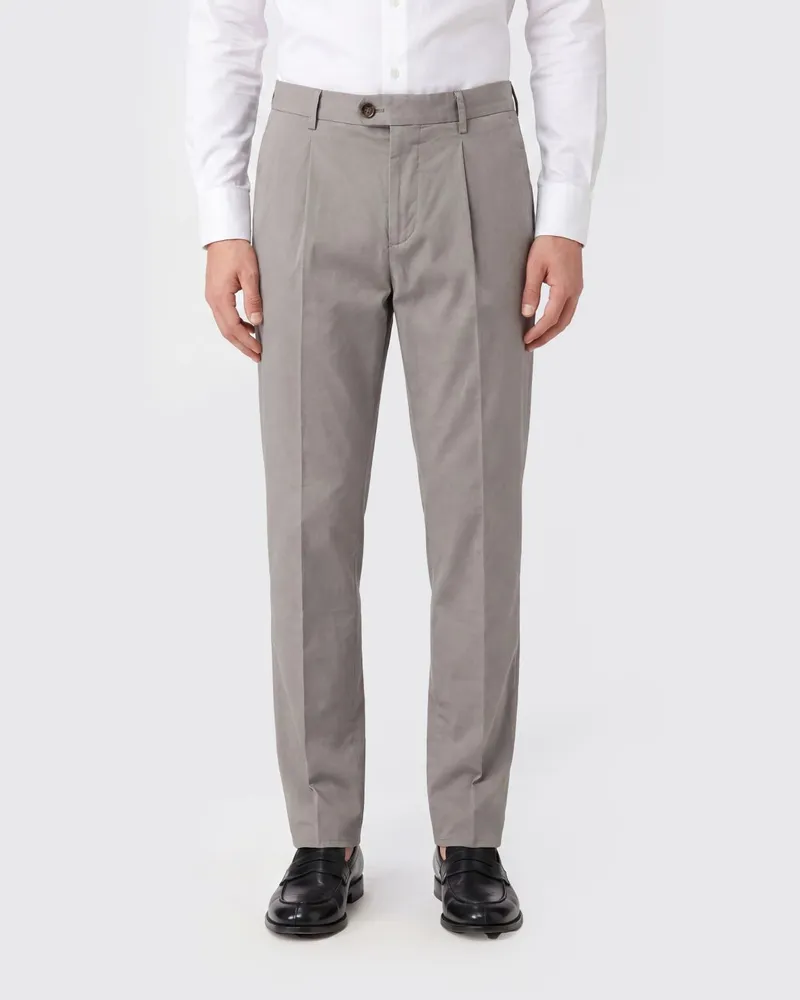 Brunello Cucinelli Chino-Hose aus Stretch-Baumwolle Kaki