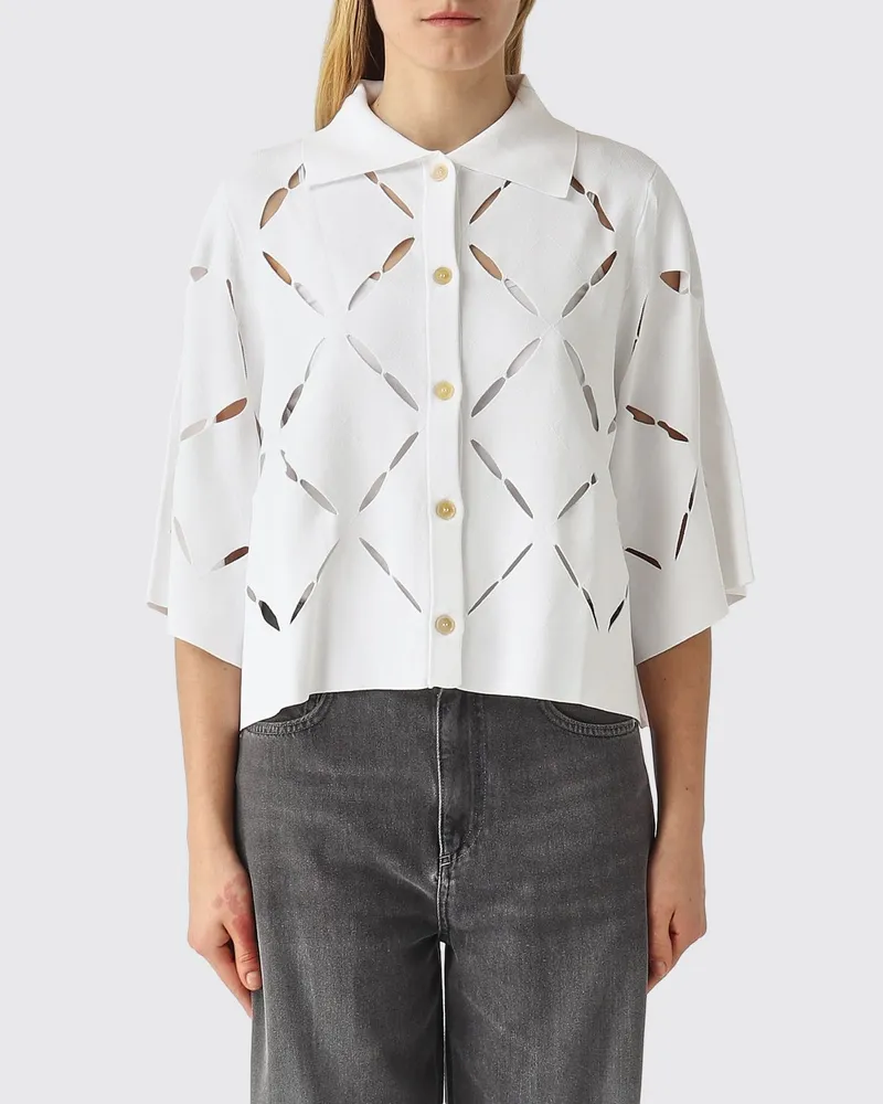 Liviana Conti Strickjacke damen Weiß