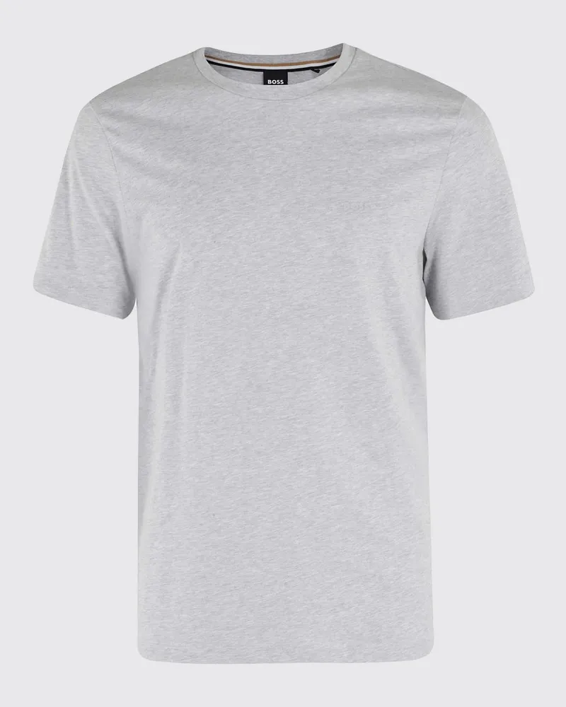 HUGO BOSS Basic T-Shirt aus Baumwolljersey Grau